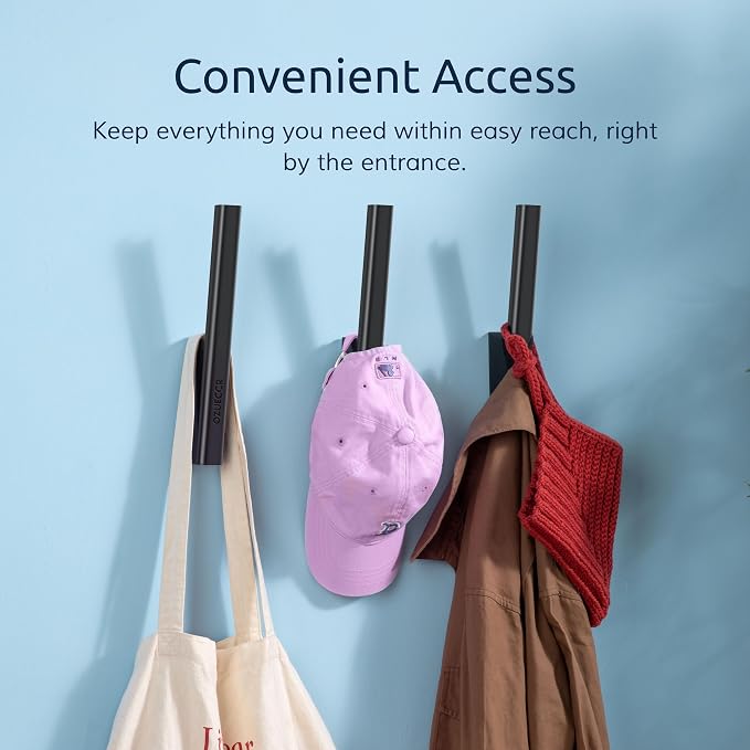 Ozueccr Hat Hook for Baseball Caps – Wall Mounted Vertical Hat Holder, Closet - Image 3