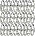 Small Carabiner Clips 1.6 inch Metal Double Sided Spring Gate Snap Hooks by Bytiyar