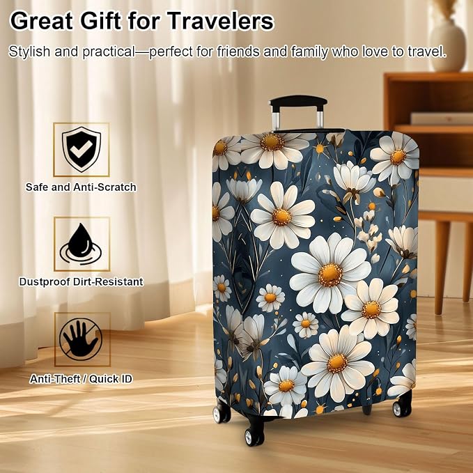 Luggage Cover Protector for 19-20 Inch Suitcases, TSA Approved Elastic Travel - Image 7
