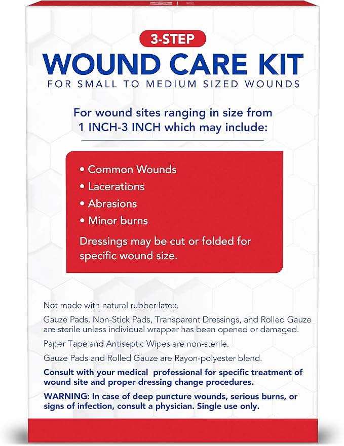 All Health Wound Care Kit & First Aid Supplies, 40 Piece | - Image 7
