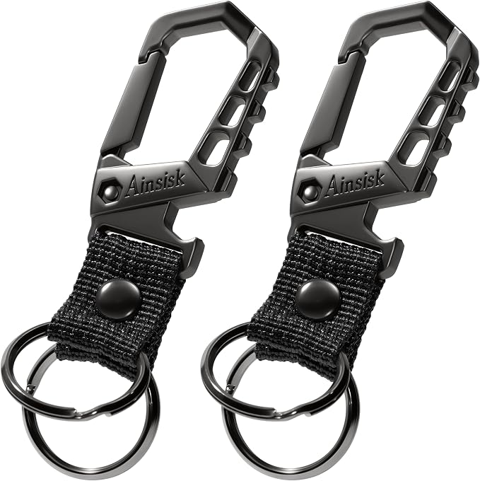 Heavy duty key chain, bottle opener function car keychains, versatile metal by Unknown