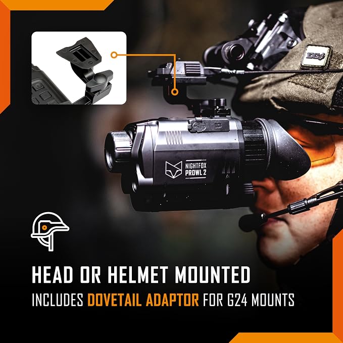 Nightfox Prowl 2 Night Vision Goggles, Infrared Night Vision Monocular - Image 6