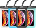 Waterproof Cell Phone Pouch : 4 Pack Float Clear Cell Holder Protector by Newppon