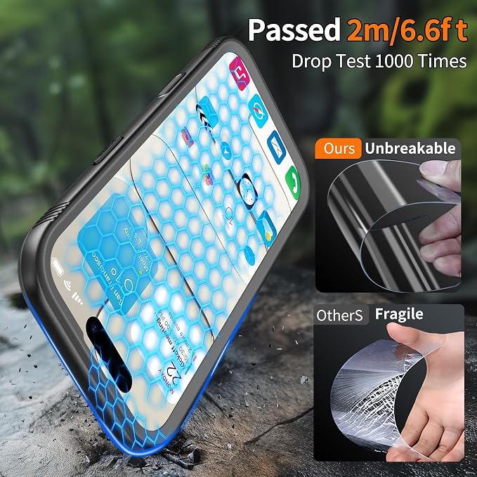 Cozycase for iPhone Air Waterproof Case Full-Body Bumper Shockproof Dustproof - Image 4