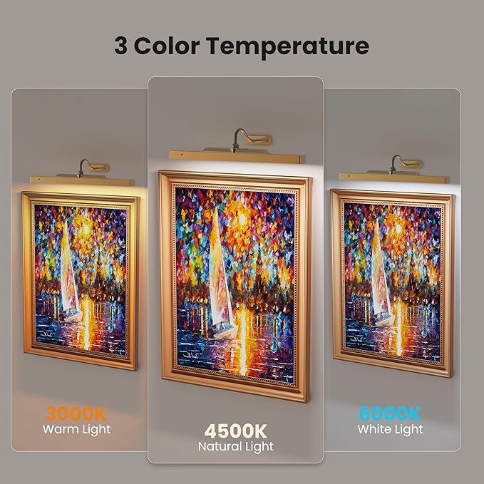 Wireless Picture Light Battery Operated, 16in Picture Light - Image 3