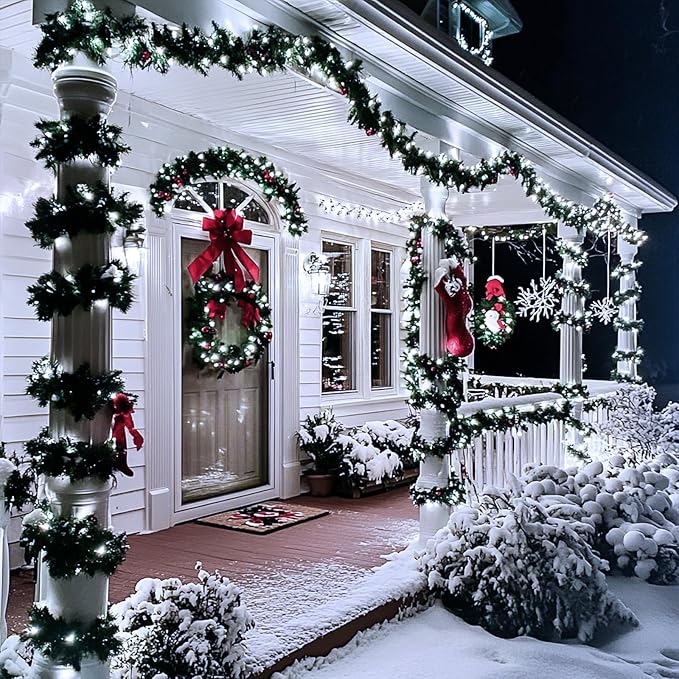 JMEXSUSS 66ft 200 LED White Christmas Lights Indoor Outdoor, Connectable String - Image 5