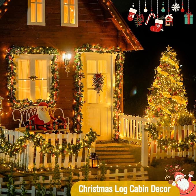 JMEXSUSS 229ft 700 LED Christmas Lights Outdoor, Christmas Tree Lights Plug in - Image 4