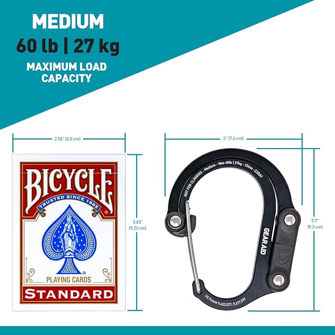 GEAR AID HEROCLIP 360° Swivel Carabiner Gear Clip and Hook - Image 3
