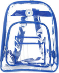 K-Cliffs Large Transparent Backpack Clear Heavy Duty School Bag Durable Student by K-Cliffs