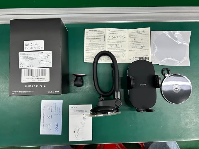 OQTIQ 13" Gooseneck Car Phone Mount – Windshield & Dashboard Holder - Image 11