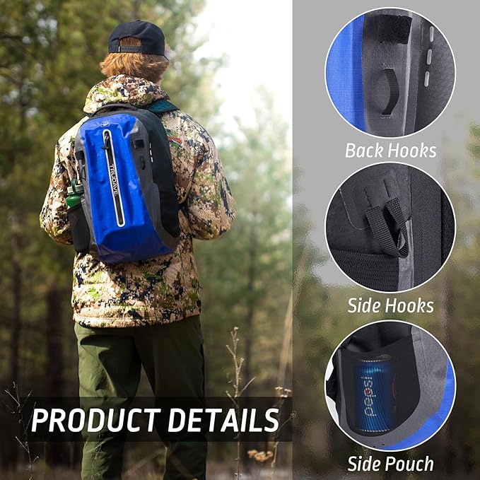 Trudave Waterproof Backpack, Waterproof Submersible Backpack, Floating TPU - Image 5