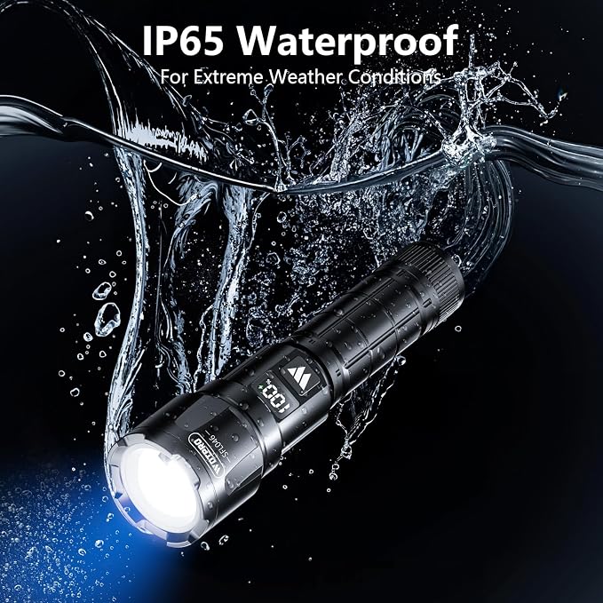 Wdtpro LED Rechargeable Flashlight 2Pack, 3Modes Super Bright High Lumens - Image 5
