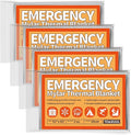 Emergency Blanket 4 Pack, Reflective Thermal Blanket, Space Mylar Blankets by Unknown