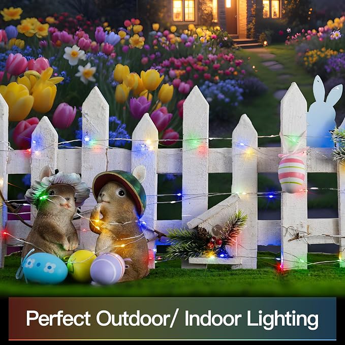 suddus 66ft 200 LED Outdoor String Lights, Led Twinkle Lights - Image 3