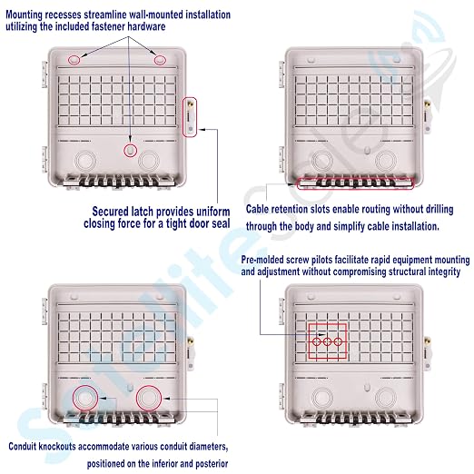 SatelliteSale Weatherproof Junction Box Heavy Duty Enclosure 12x12x3 Inches - Image 2