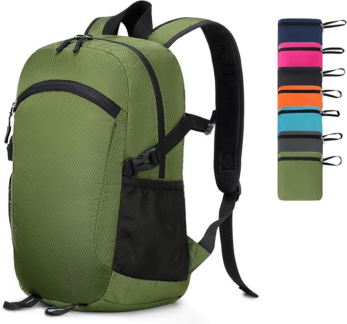Lightweight Hiking Backpack 18L Packable Foldable Small Daypack Collapsible by Unknown