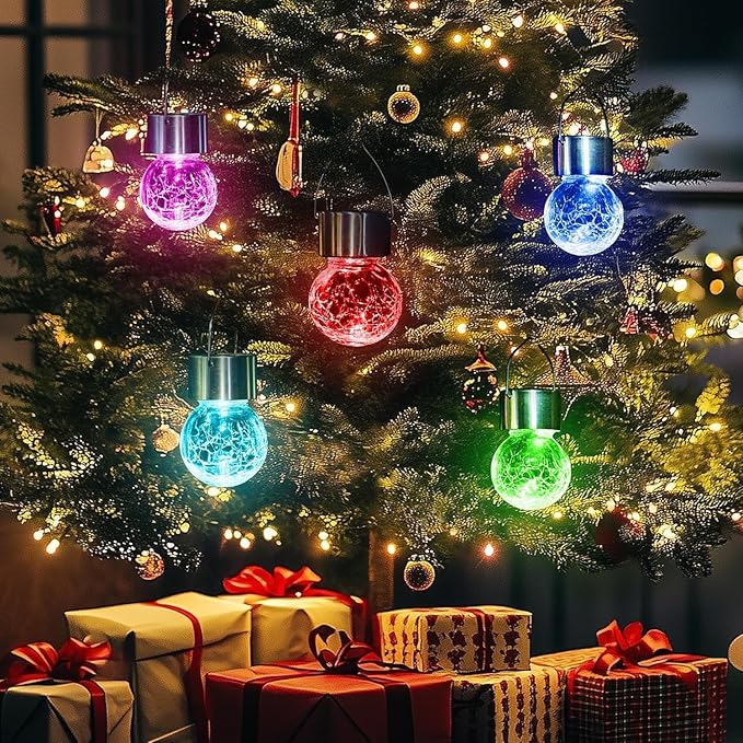 GIGALUMI Solar Lights Outdoor Waterproof, 12 Pack Solar Hanging Lights Garden - Image 5