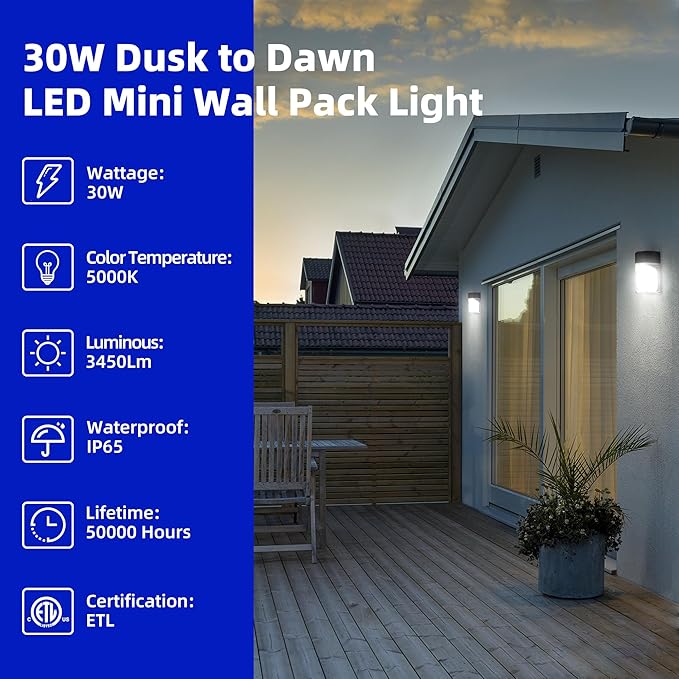 hykolity 30W LED Wall Pack Light - Image 4