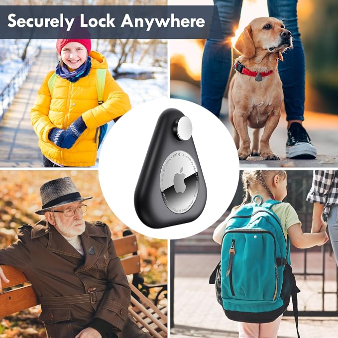 Airtag Holder for Kids Hidden 4 Pack Upgraded GPS Tracker Case, Anti-Removal - Image 3
