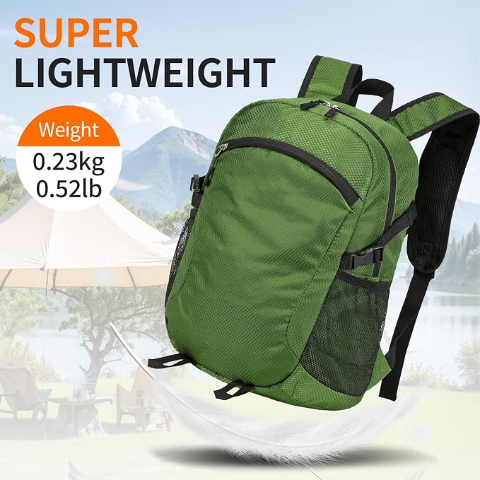 Small Hiking Backpack Travel Lightweight Hiking Packable Daypack - Image 8