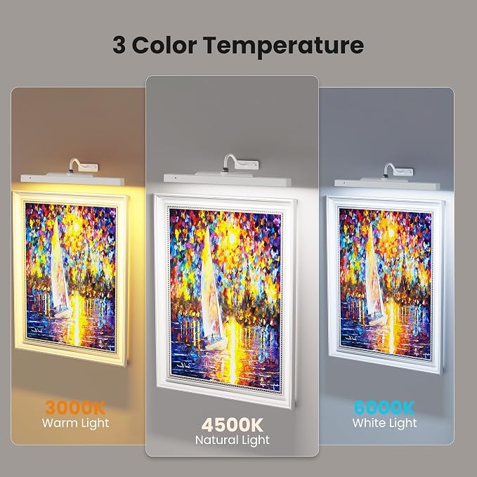 Cordless White Picture Lights for Wall Artworks - Image 3