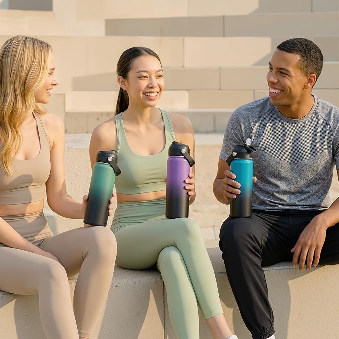 Fijinhom 18oz Insulated Stainless Steel Water Bottle, Wide Mouth Double Wall - Image 7