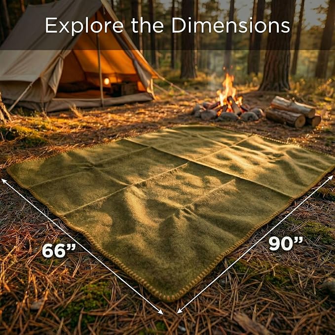 Wool Camping Blanket - Image 4