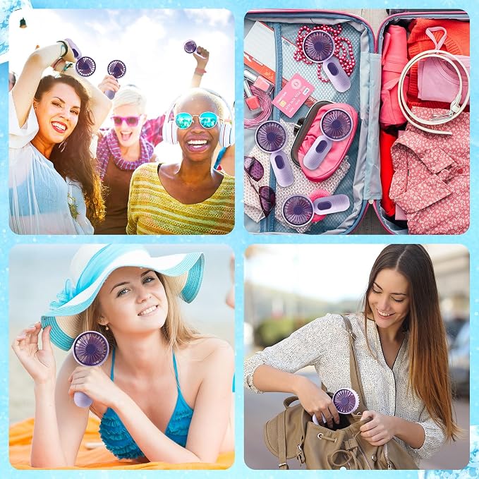 Rossesay 1 Pcs Mini Portable Fan Bulk Cute Handheld Lightweight Small Little - Image 3