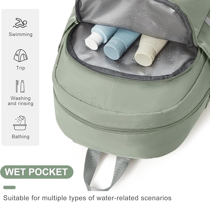 coofay Gym Backpack For Women Waterproof Backpack - Image 4