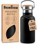 Bambaw 12 oz Insulated Water Bottle, Double Wall Metal Water Bottle Stainless by Bambaw