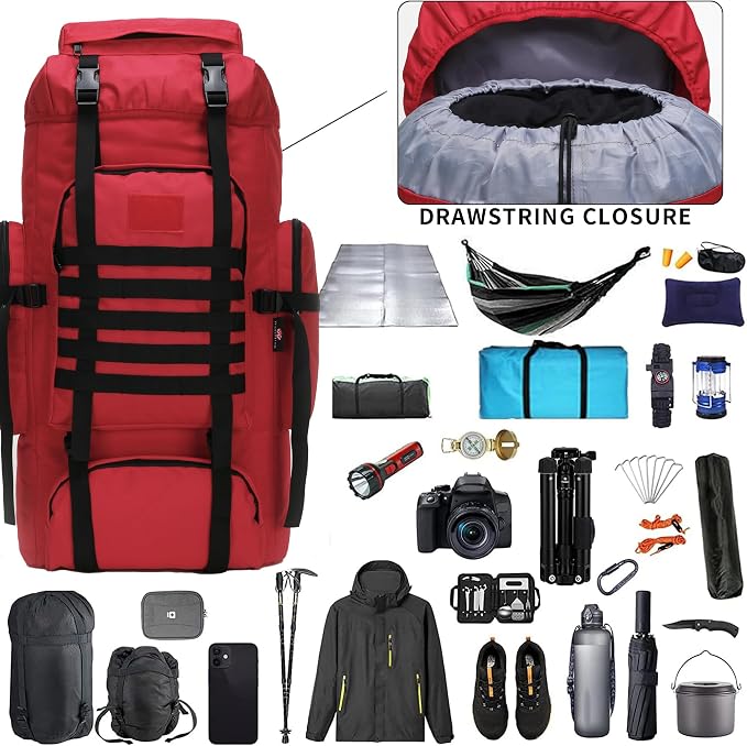 Hiking Backpack for Men 70L/100L Camping Backpack Military Rucksack Molle 3 - Image 4
