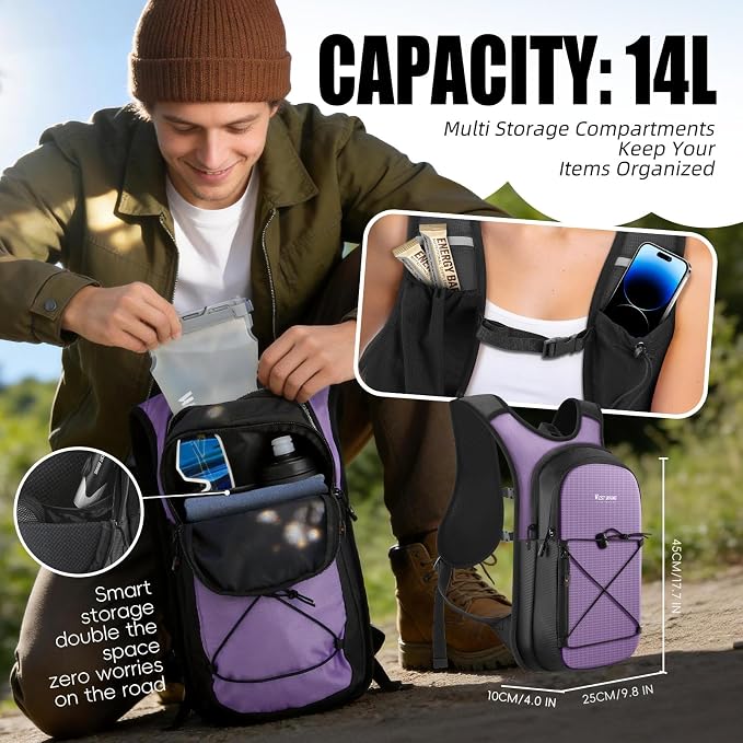 Hydration Pack Backpack, Insulated Hiking Water Backpack - Image 4