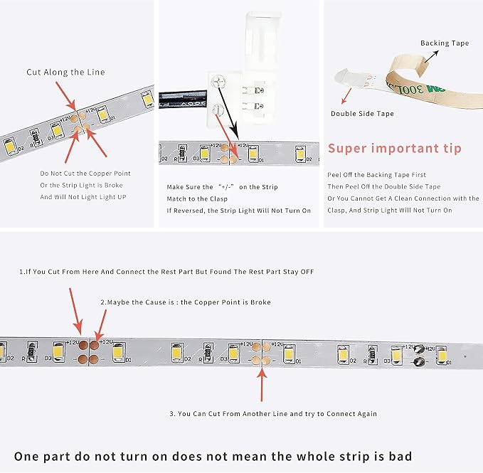 Sensky 19.7ft/6m Motion Activated LED Strip Light Kit Flexible LED Strip Motion - Image 6