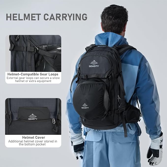 Ski and Snowboard Hydration Backpack, - Image 4
