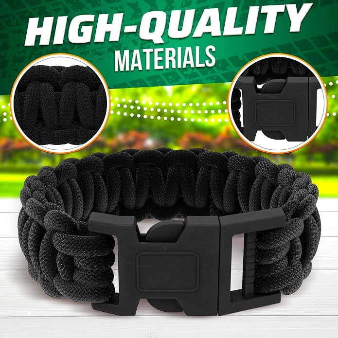 Paracord Bracelets for Men and Women – Adjustable Survival Paracord Bracelet - Image 3