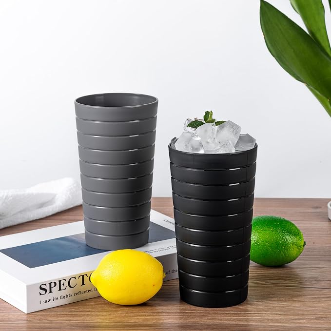 KX-WARE Mixed Drinkware 22-ounce Plastic Tumblers/Drinking Glasses/Party - Image 3