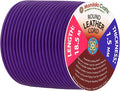 Mandala Crafts Round Genuine Purple Leather Cord by MandalaCrafts