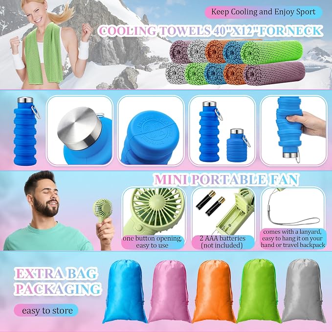 16 Set Theme Park Necessities Cruise Ship Accessory Kit Collapsible Water - Image 3