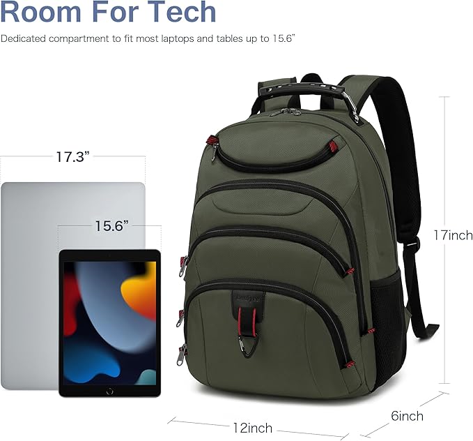 Boavan Laptop Backpack for men, 15.6 inch Laptop Bag - Image 5