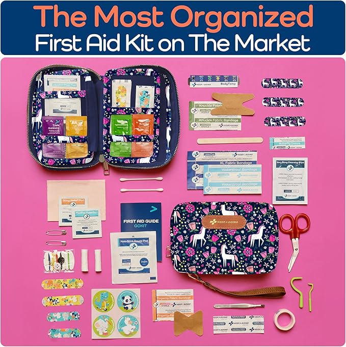 KeepGoing Travel First Aid Kit for Kids – 130 Pc. for Car, Diaper Bag & Backpack - Image 4