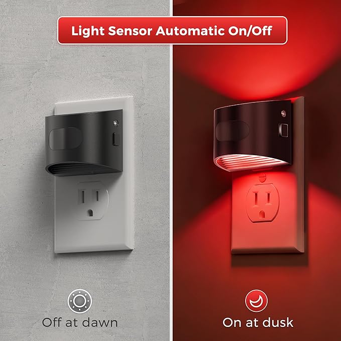 L LOHAS LED Night Light with Motion Sensor & Dusk to Dawn Sensor, Night Lights - Image 3