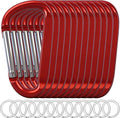 12PCS Carabiner Keychain Clip by Oupengsky