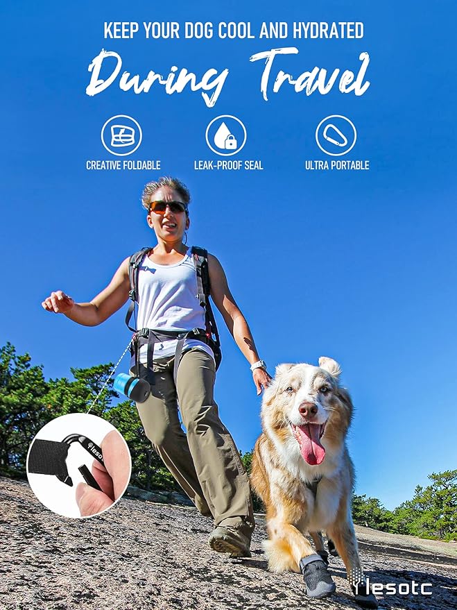 lesotc Dog Water Bottle, Portable Water Dispenser - Image 3