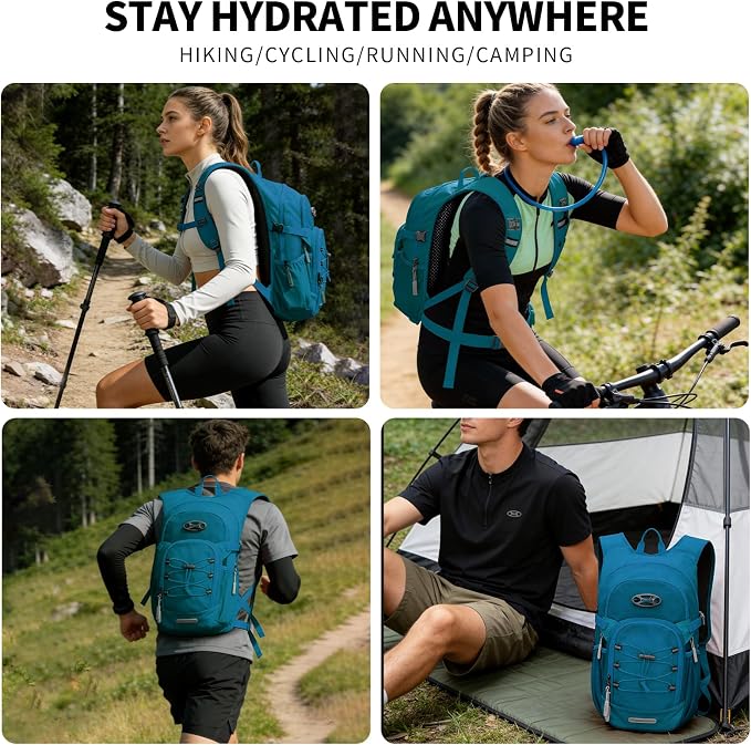 KABAQOO Hydration Backpack, 18L Multipurpose Hiking Backpack - Image 6