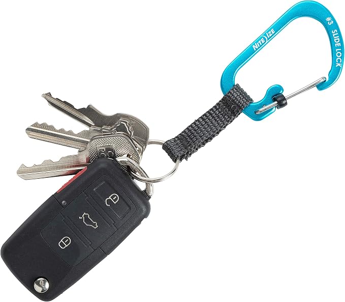 Nite Ize SlideLock Key Ring, Aluminum Locking Carabiner Key Chain - Image 5