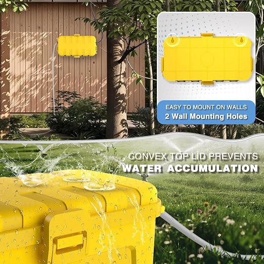 Flemoon Outdoor Electrical Box Waterproof, Medium Weatherproof Electrical Box - Image 6