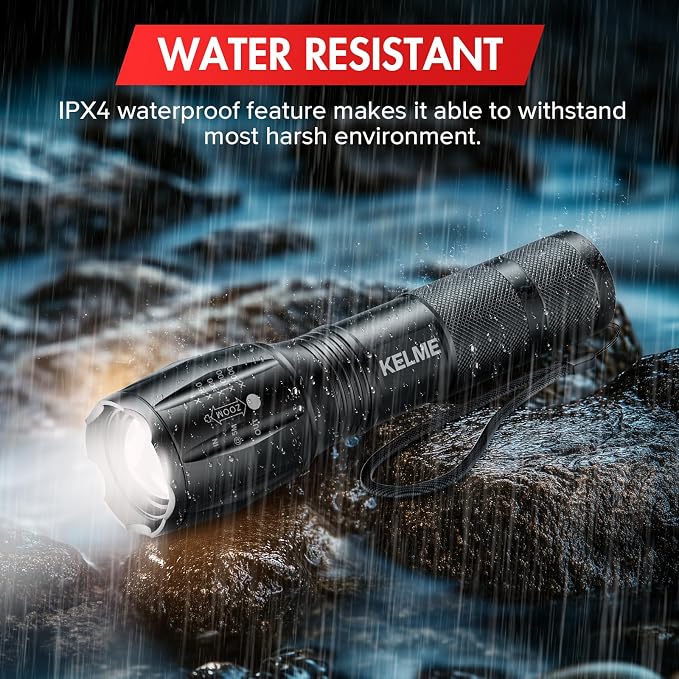 KELME 3 Pack Flashlights High Lumens, Powerful Tactical Flashlights - Image 4