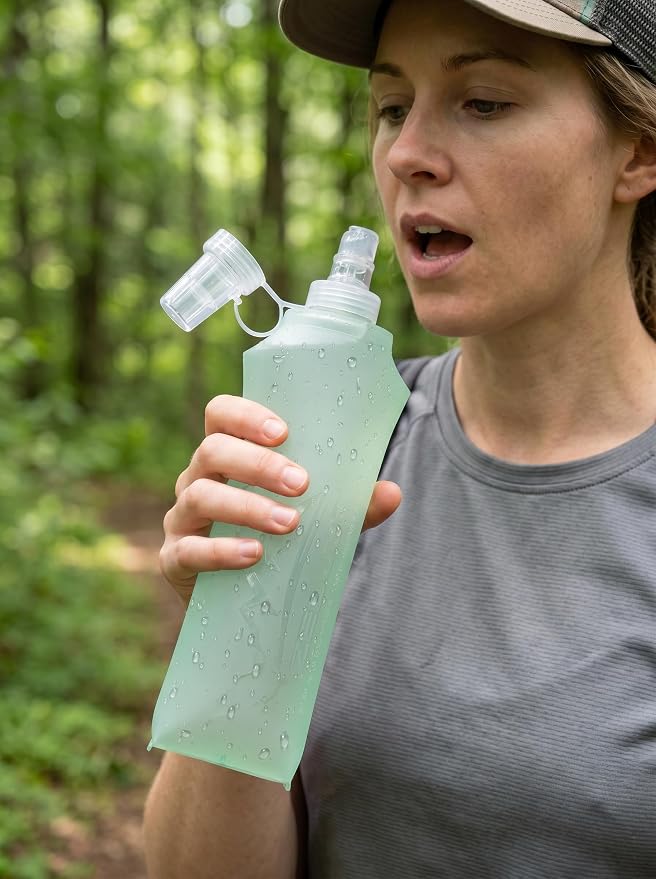 Zelvot Running Vest Soft Flask, BPA-Free 500ml Collapsible Water Bottle - Image 5
