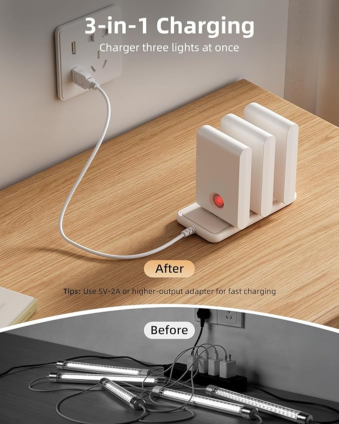 EZVALO 6 Pack Motion Sensor Night Lights - Image 3