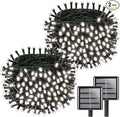 Upgrade 2Pack 200LED Solar String Lights by KAQ